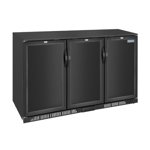 Polar G-series 850mm Triple Door Back Bar Cooler Solid Door 320 Ltr