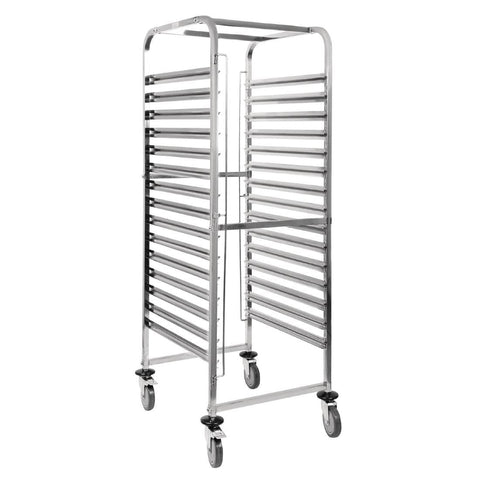 Vogue Gastronorm Racking Trolley 15 Level