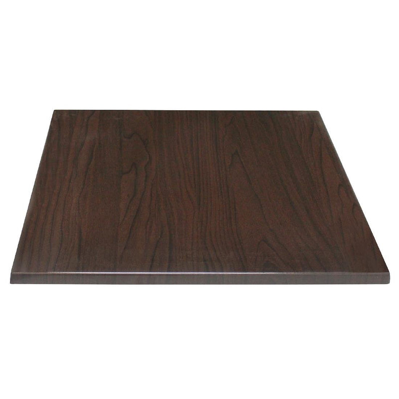 Bolero Square Table Top Dark Brown 700mm