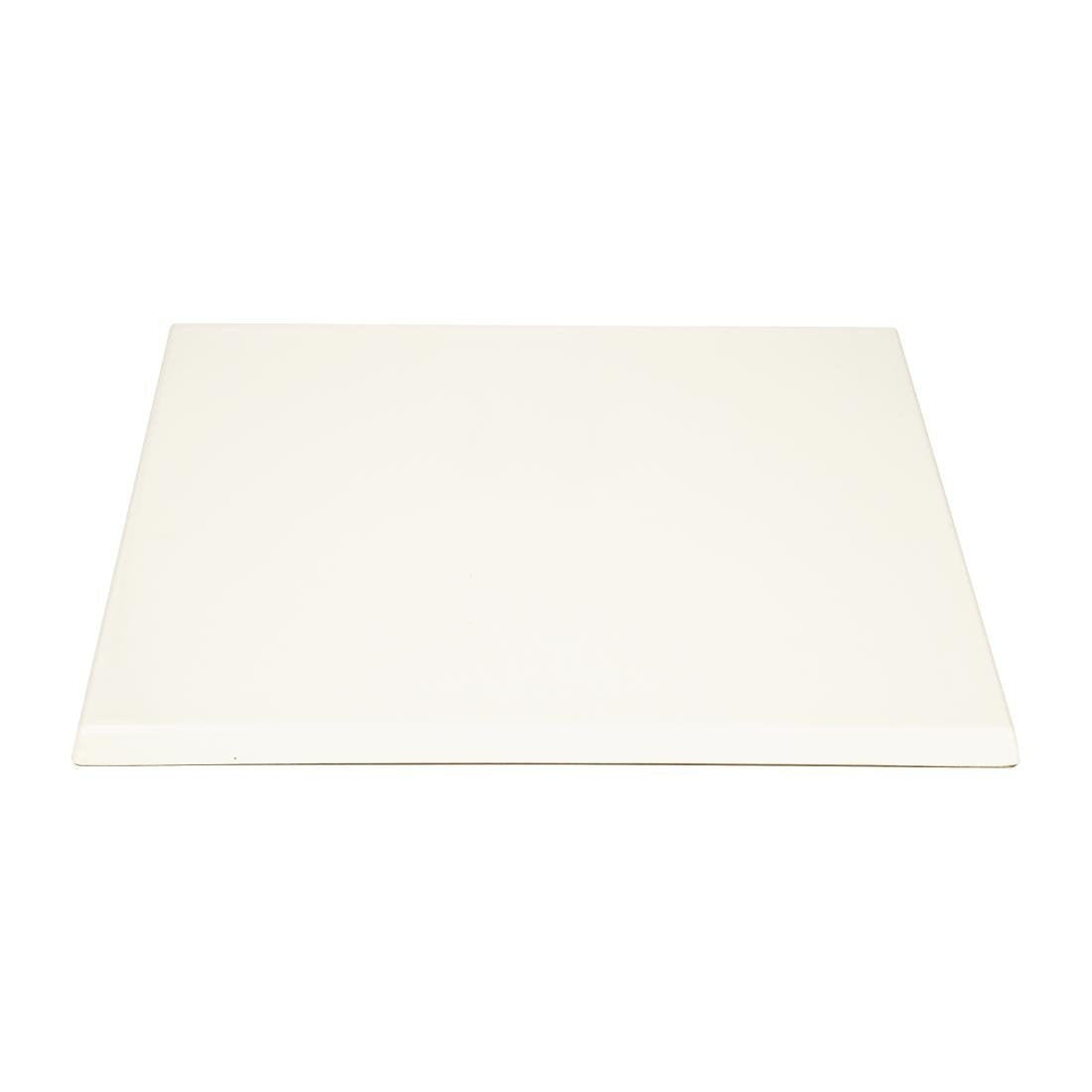 Bolero Square Table Top White 700mm