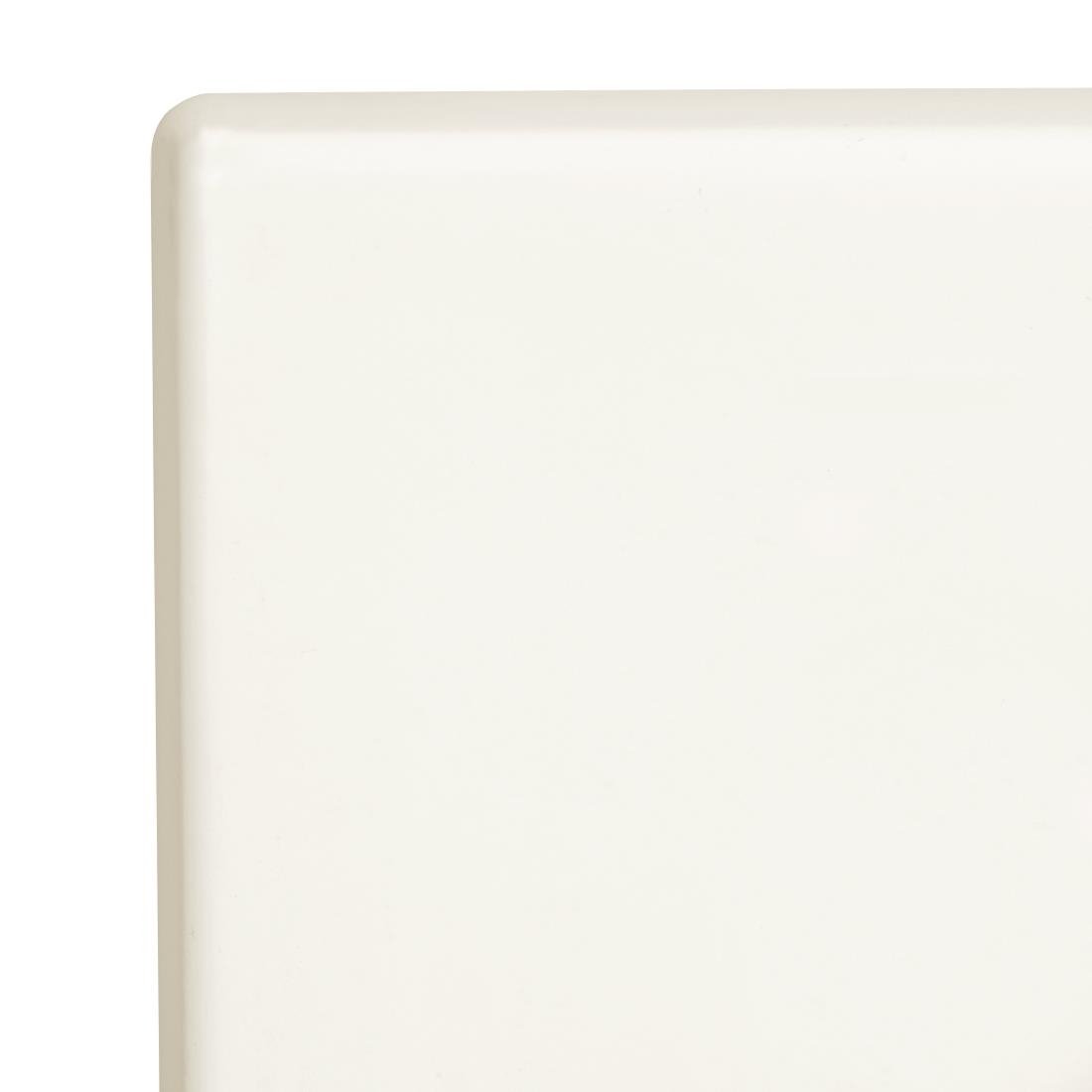 Bolero Square Table Top White 700mm