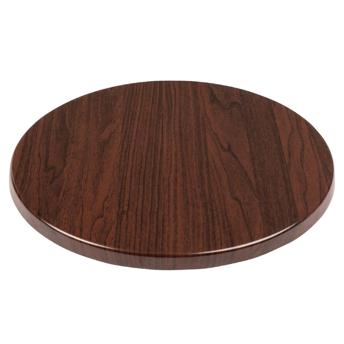 Bolero Round Table Top Dark Brown 600mm