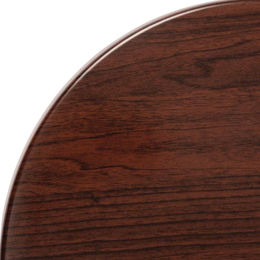 Bolero Round Table Top Dark Brown 600mm