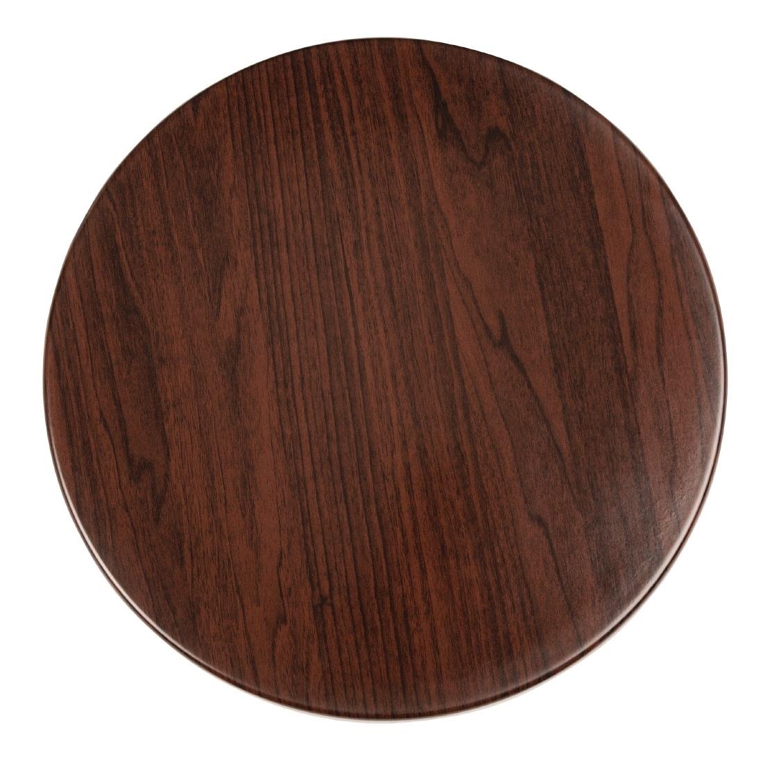 Bolero Round Table Top Dark Brown 600mm