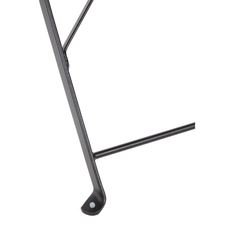 Bolero Black Pavement Style Steel Folding Chairs (Pack of 2)