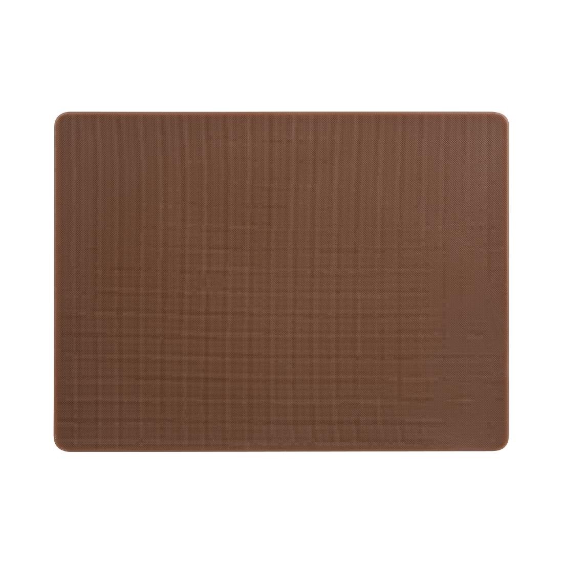 Hygiplas Low Density Chopping Board Brown - 305x229x12mm