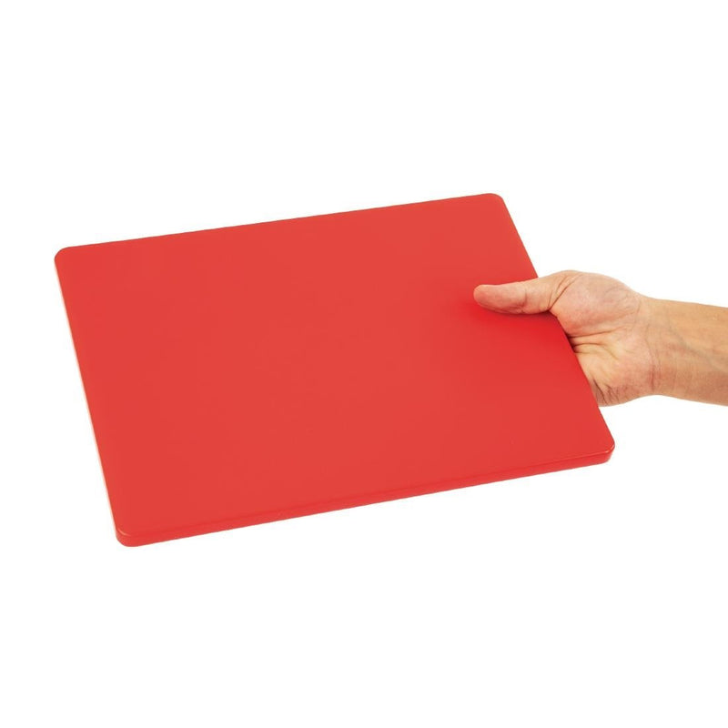 Hygiplas Low Density Chopping Board Red - 305x229x12mm