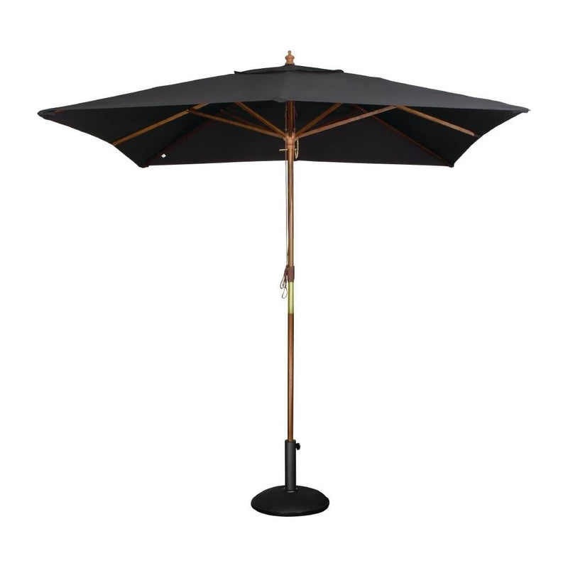 Bolero Square Outdoor Umbrella 2.5m Black