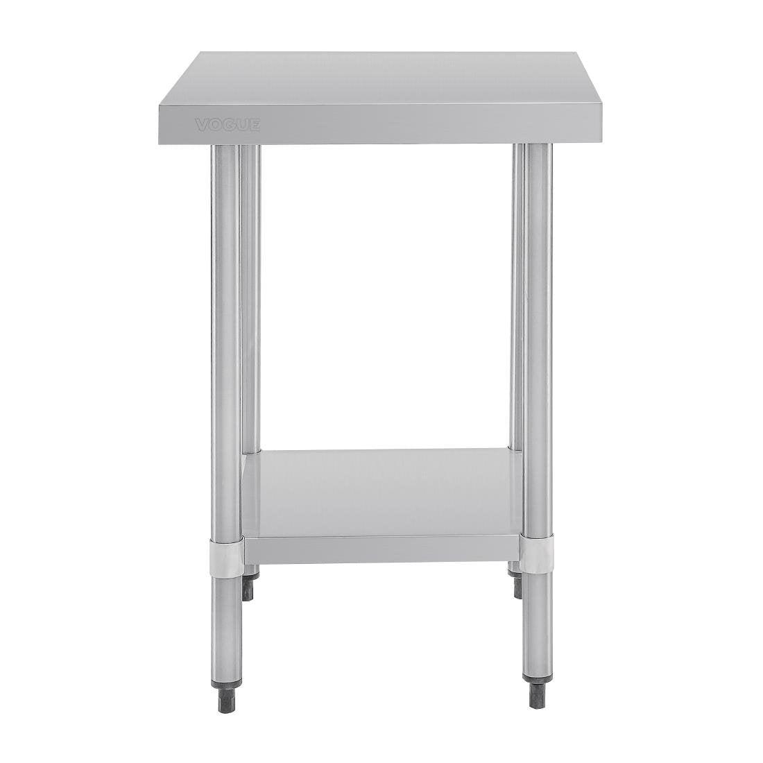 Vogue Stainless Steel Prep Table without Upstand