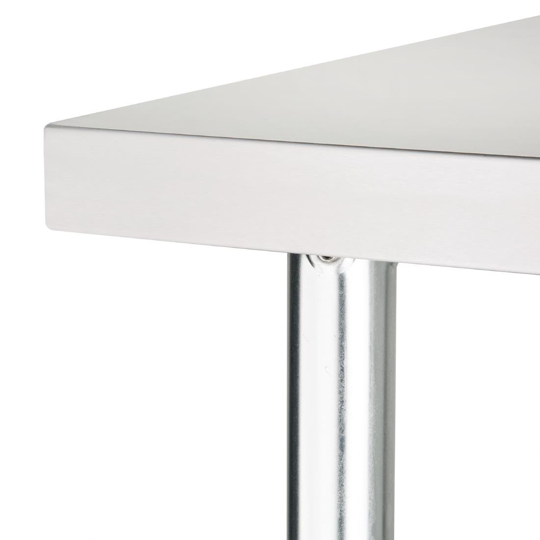 Vogue Stainless Steel Prep Table without Upstand