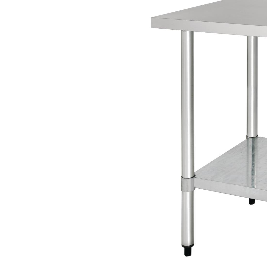 Vogue Stainless Steel Prep Table without Upstand