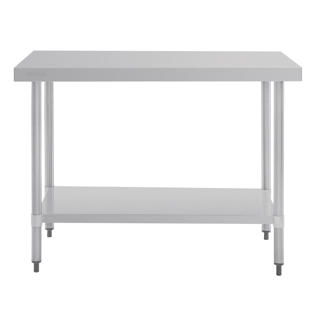 Vogue Stainless Steel Prep Table without Upstand