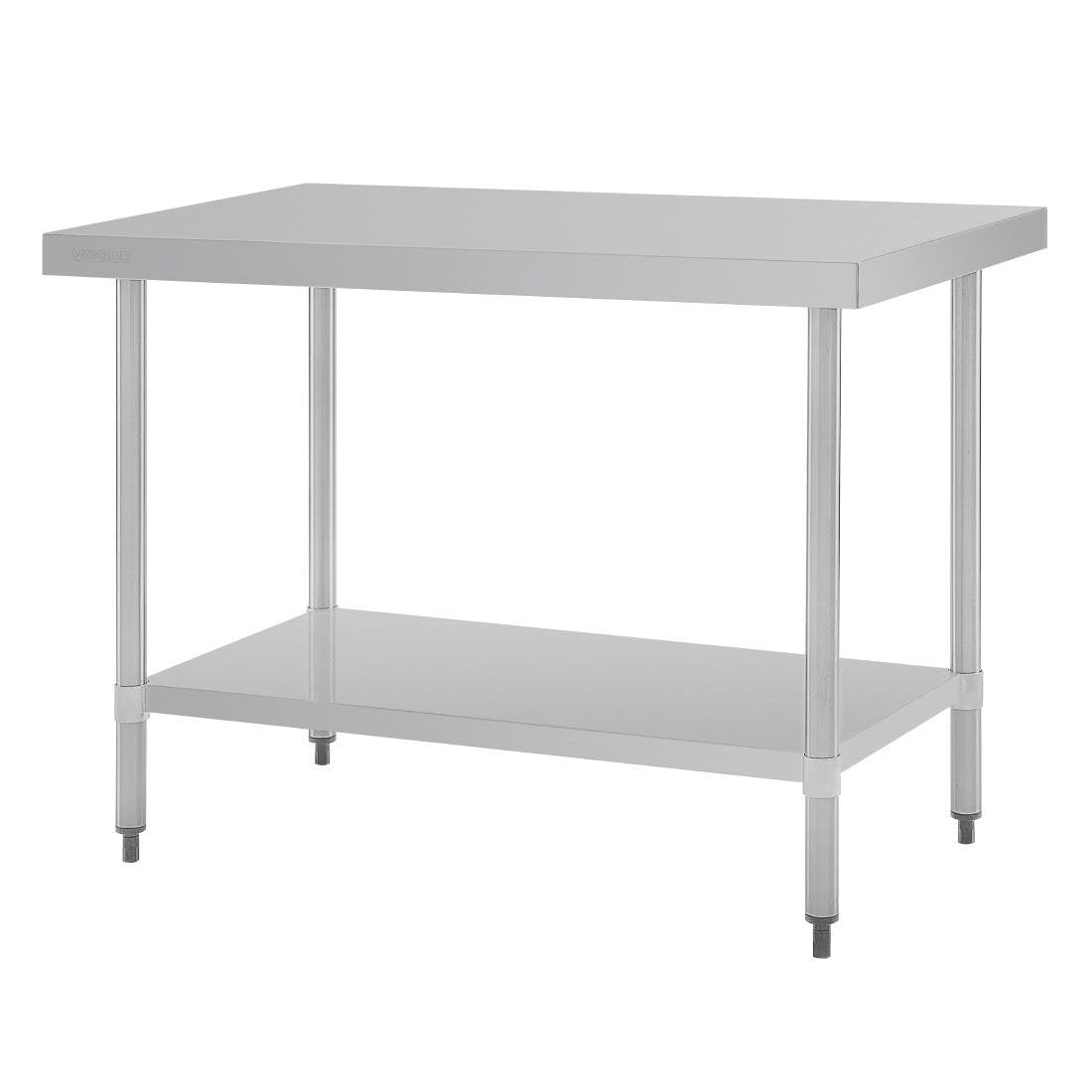 Vogue Stainless Steel Prep Table without Upstand