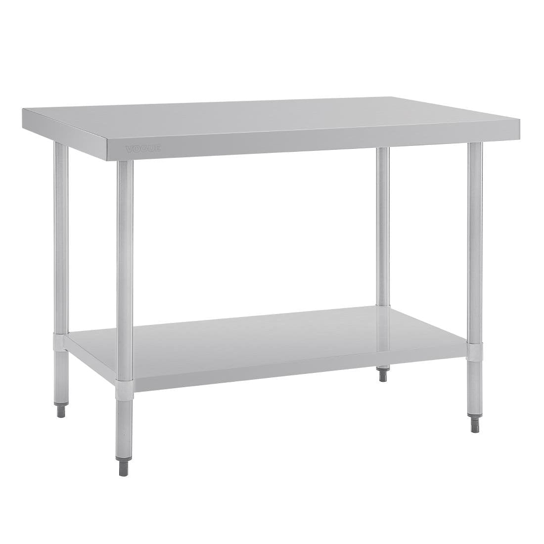 Vogue Stainless Steel Prep Table without Upstand