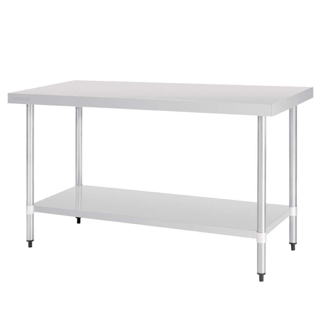 Vogue Stainless Steel Prep Table without Upstand