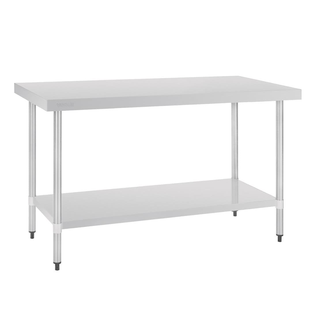 Vogue Stainless Steel Prep Table without Upstand