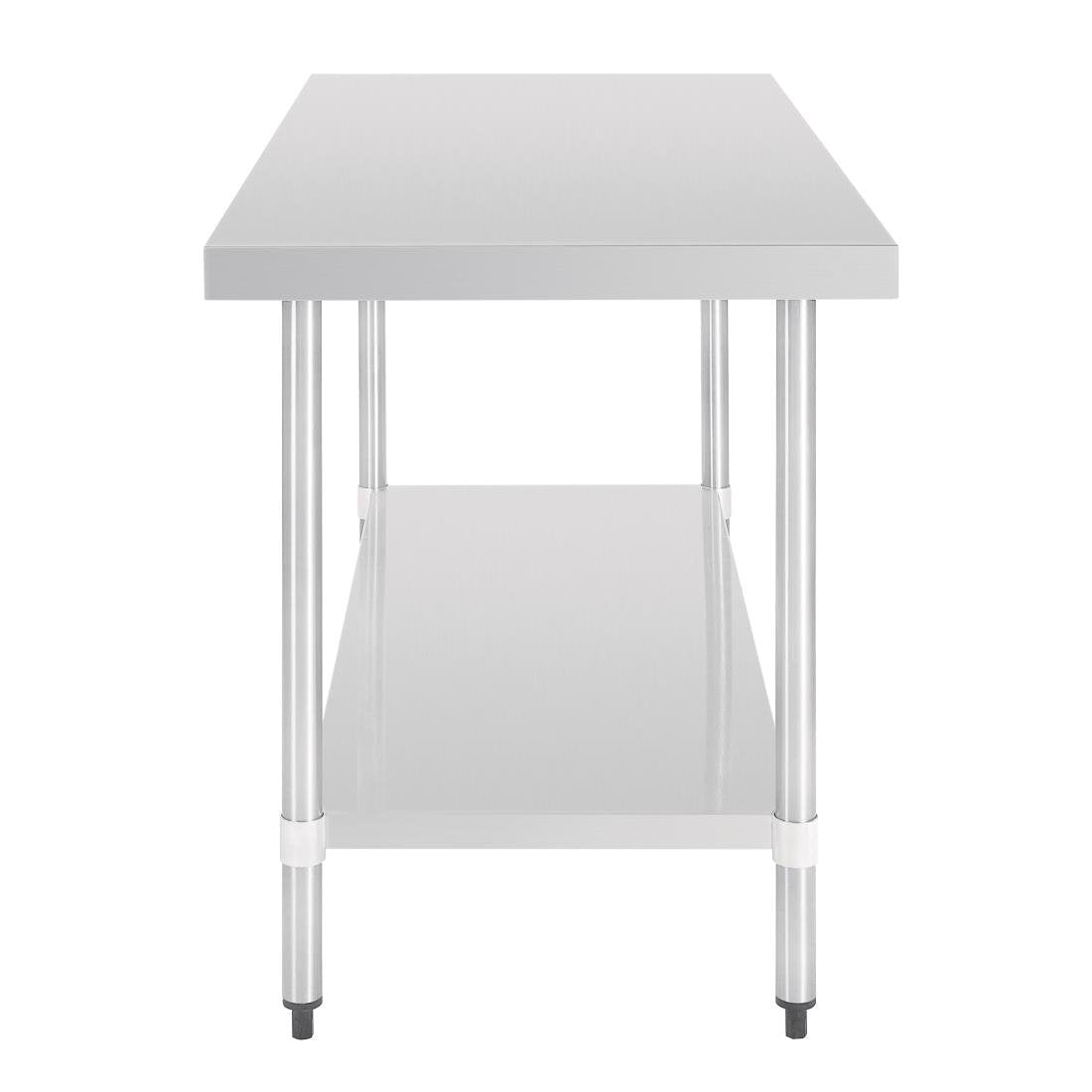 Vogue Stainless Steel Prep Table without Upstand