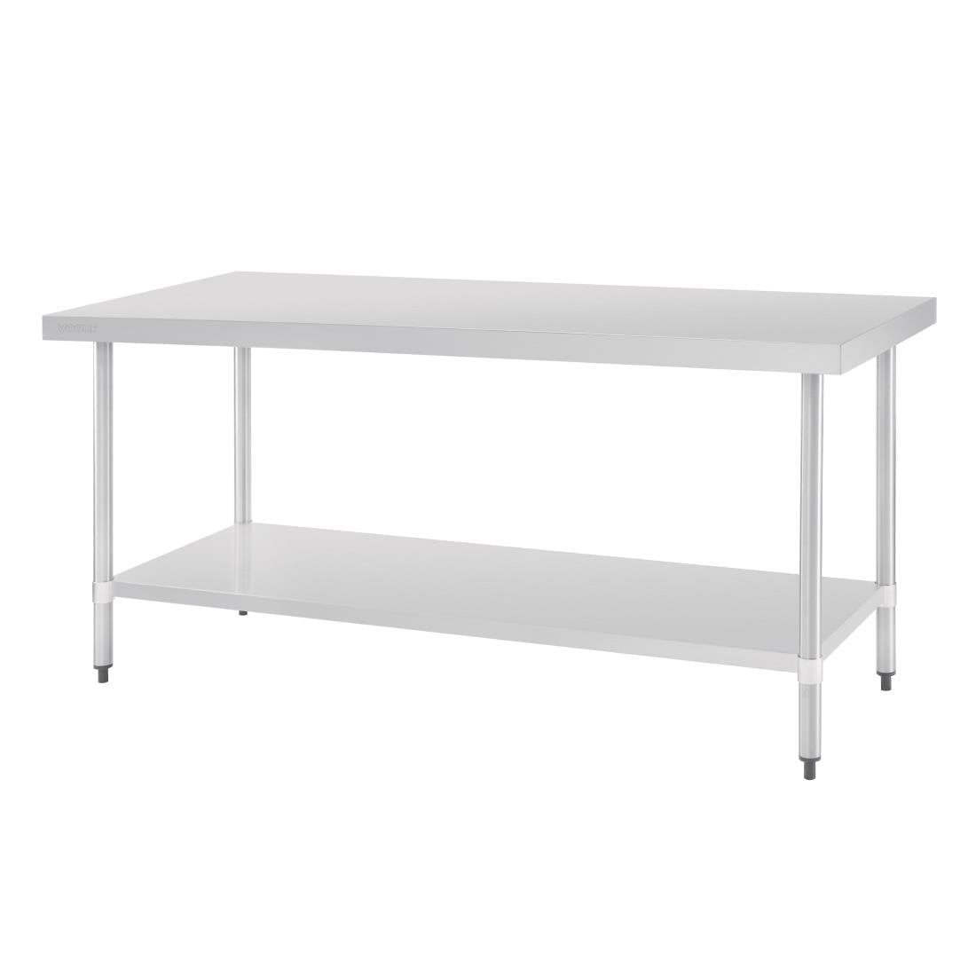 Vogue Stainless Steel Prep Table without Upstand