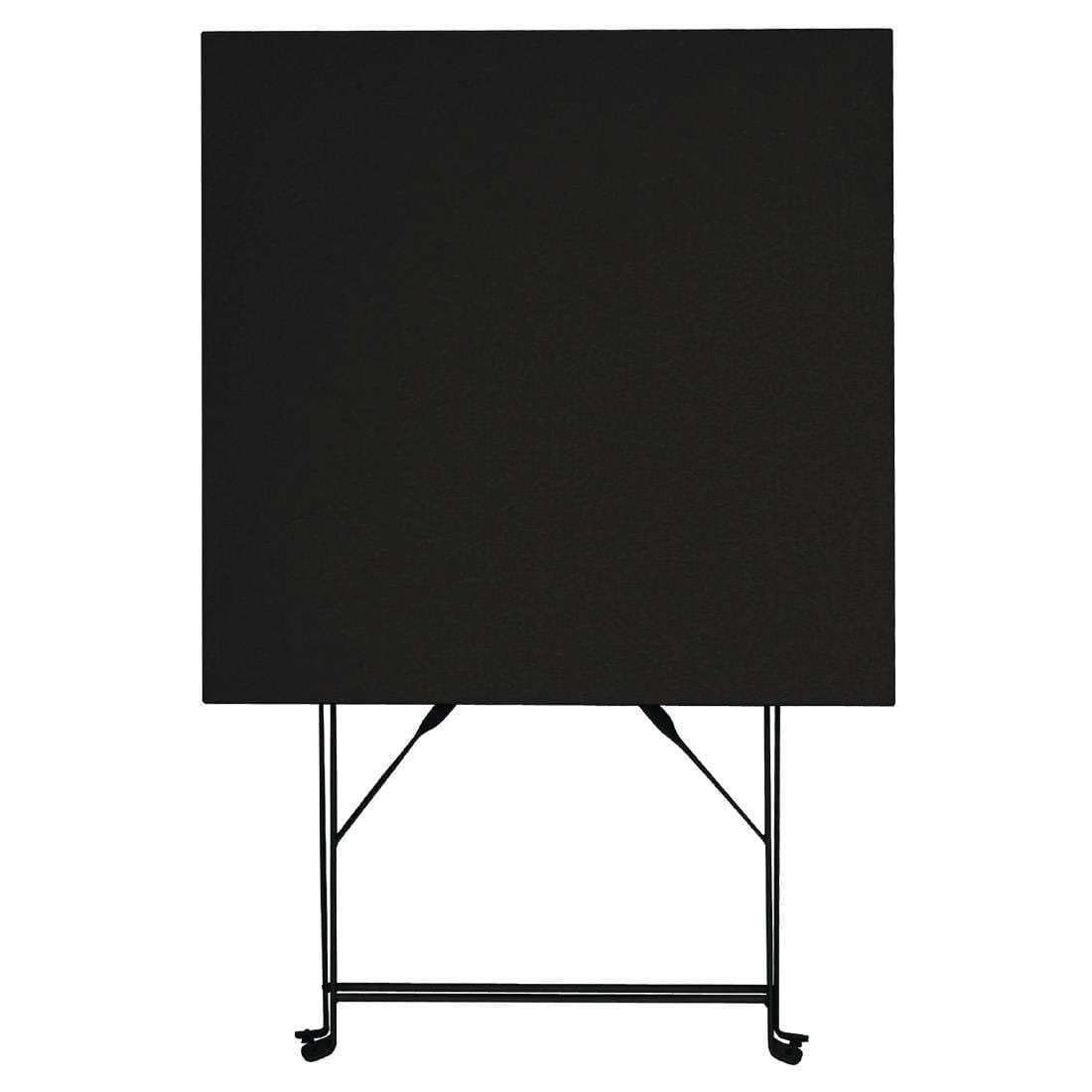 Bolero Black Square Pavement Style Steel Table