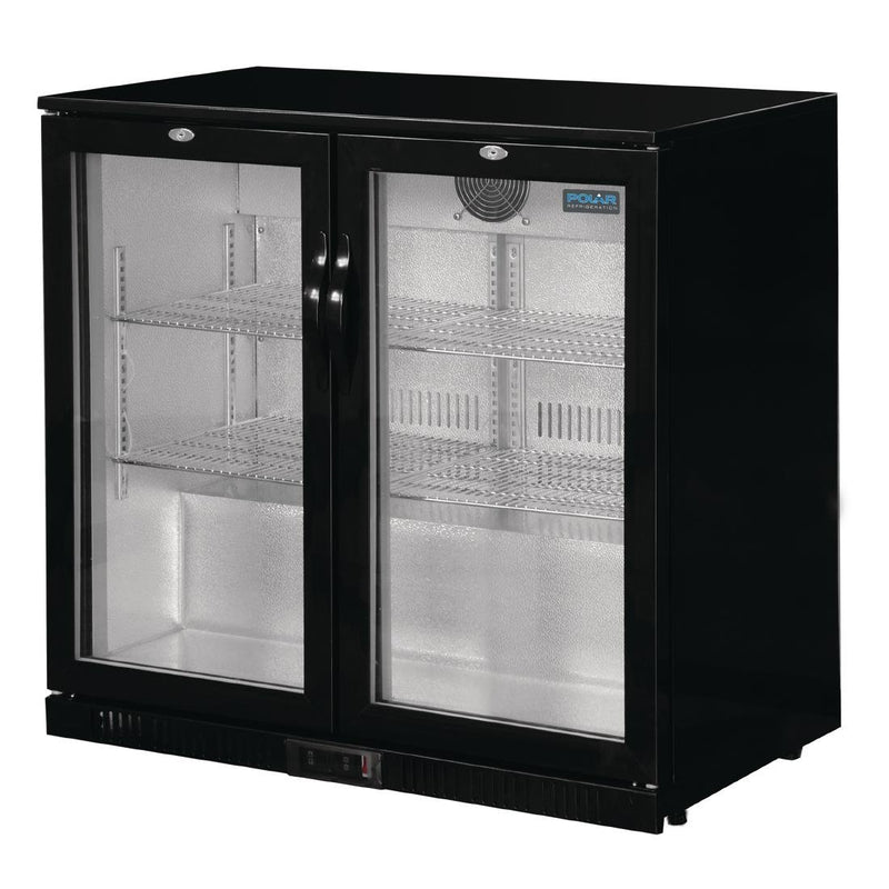 Polar G-Series Counter Back Bar Cooler with Hinged Doors 208Ltr