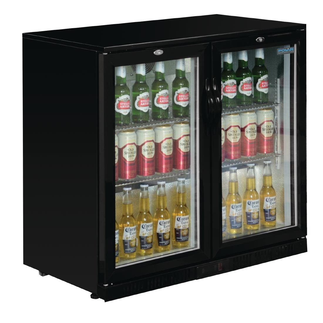 Polar G-Series Counter Back Bar Cooler with Hinged Doors 208Ltr