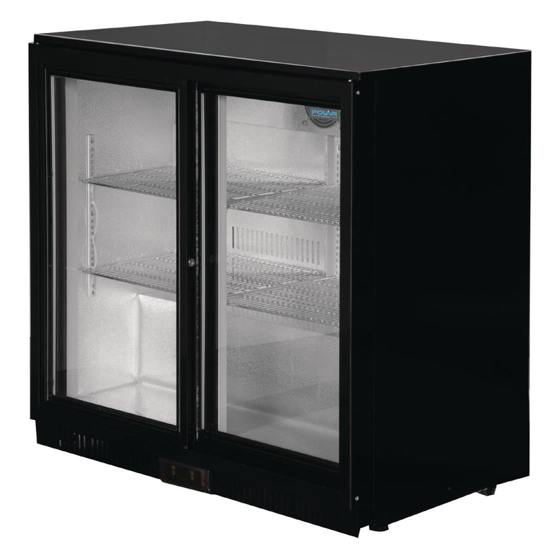 Polar G Series Counter Back Bar Cooler with Sliding Doors 208Ltr