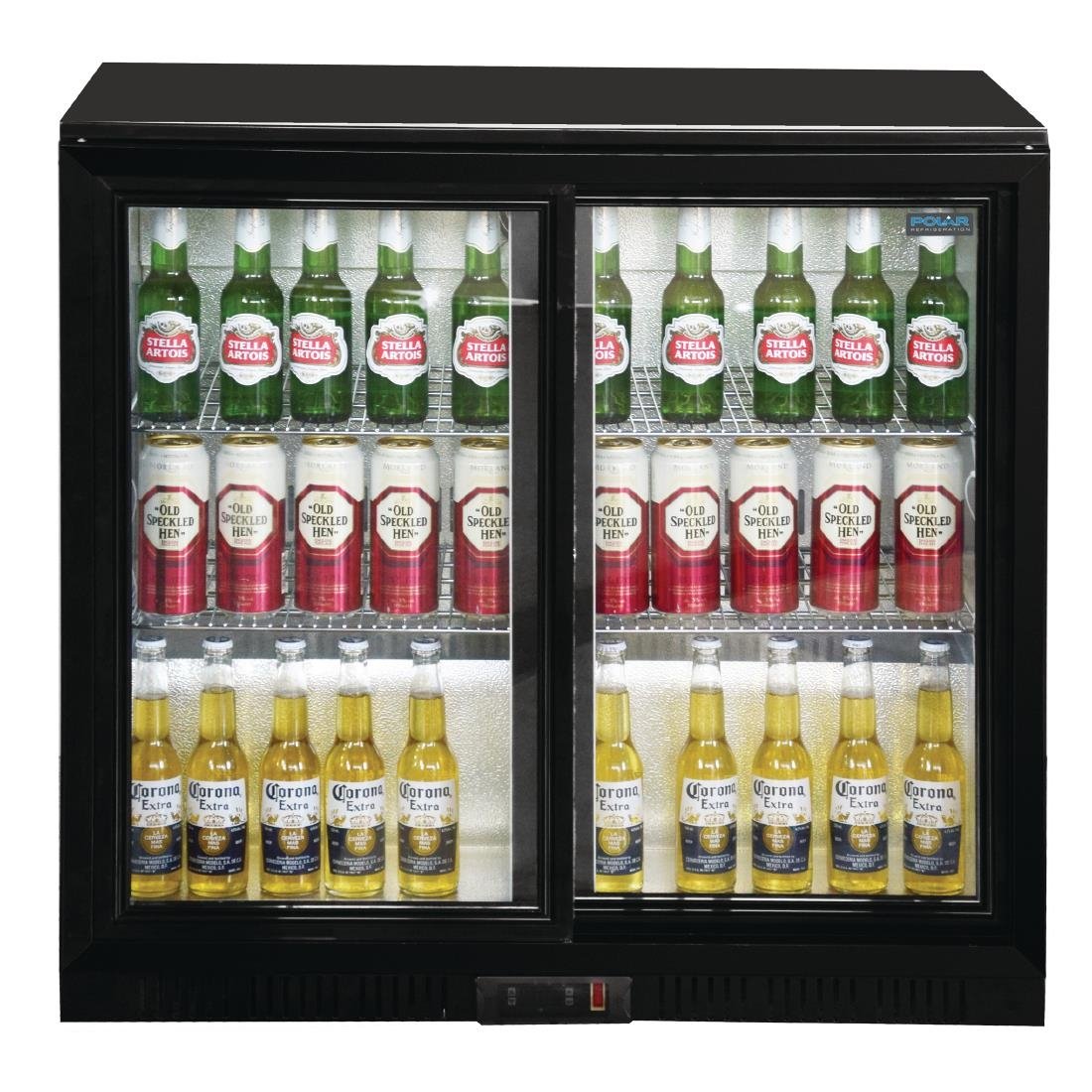 Polar G Series Counter Back Bar Cooler with Sliding Doors 208Ltr