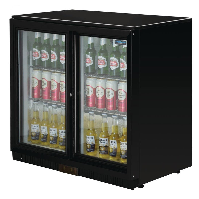 Polar G Series Counter Back Bar Cooler with Sliding Doors 208Ltr