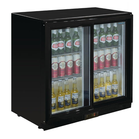 Polar G Series Counter Back Bar Cooler with Sliding Doors 208Ltr