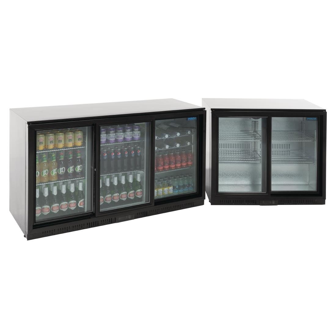 Polar G-Series Under Counter Back Bar Cooler with Sliding Doors 320Ltr