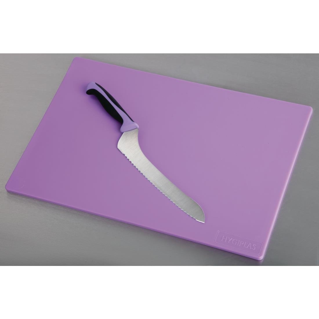 Hygiplas Low Density Chopping Board Purple - 450x300x10mm