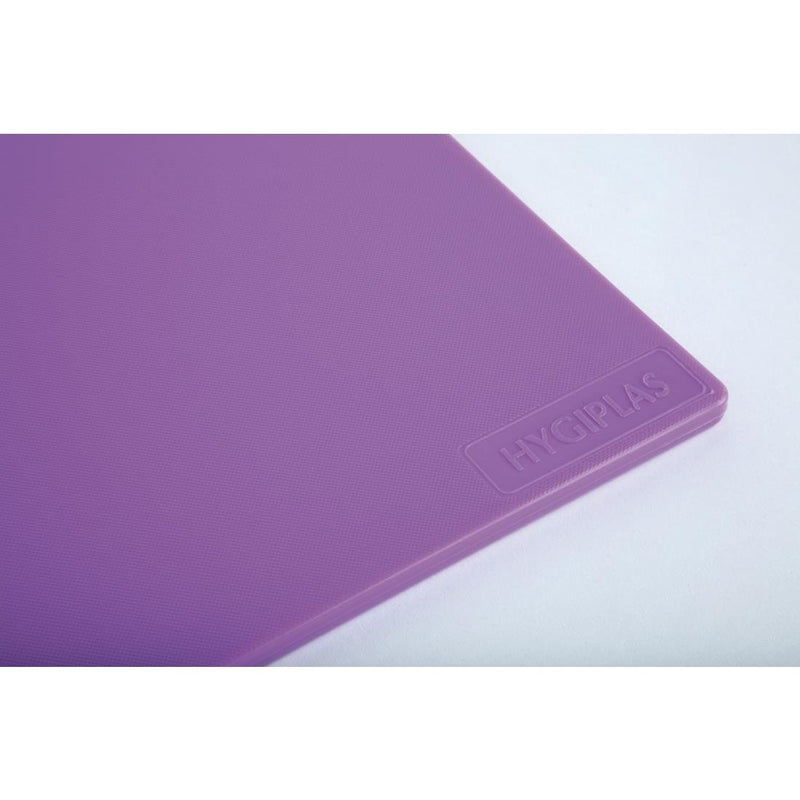 Hygiplas Low Density Chopping Board Purple - 450x300x10mm