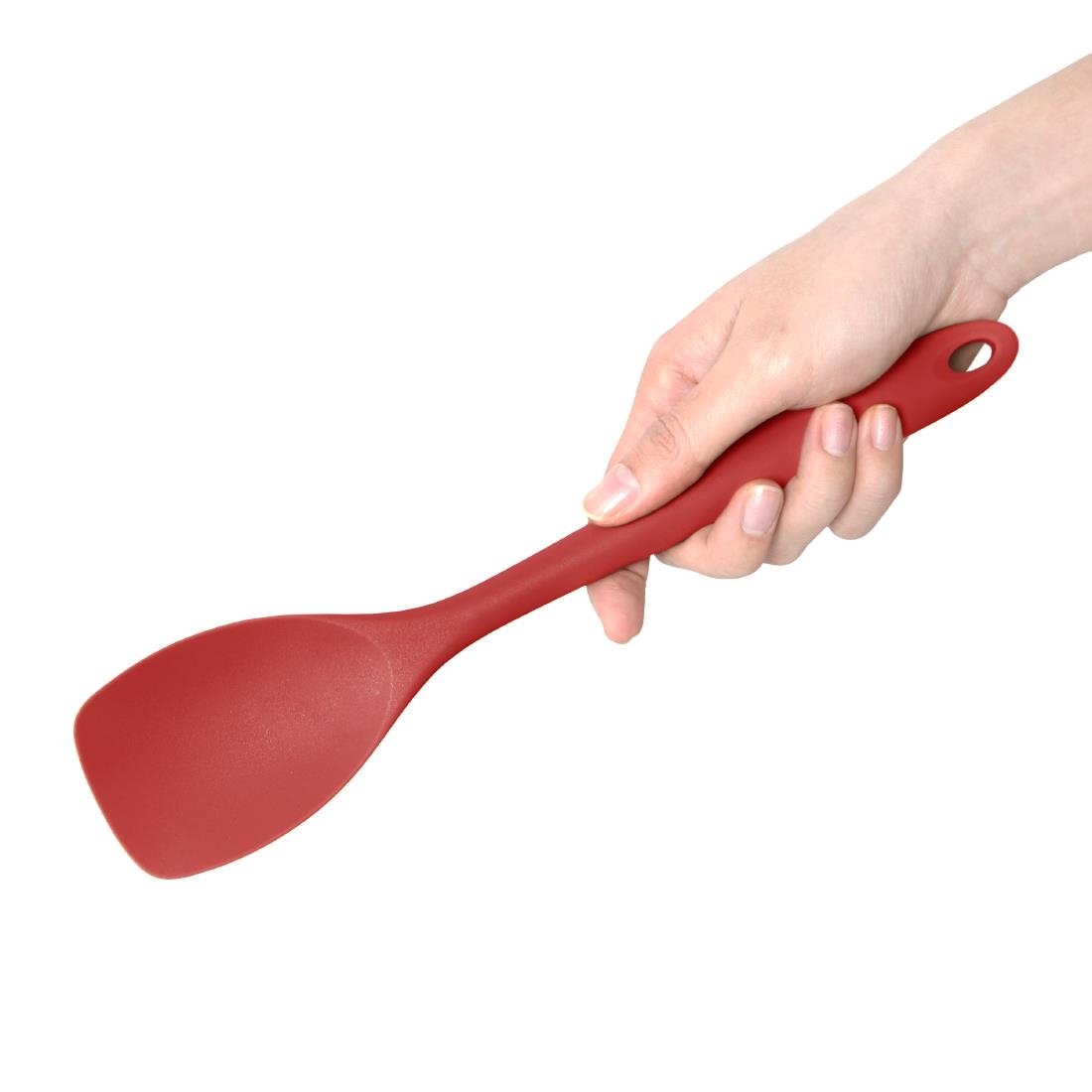 Vogue Silicone Spoon Spatula Red 28cm - GL352