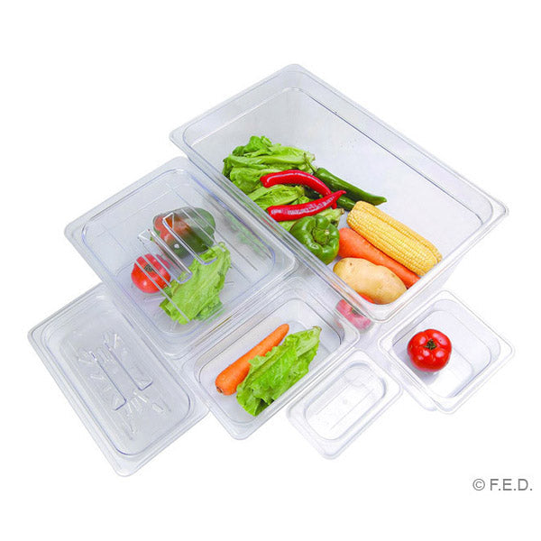 F.E.D Clear Poly 1/9 X 100 Mm Gastronorm Pan JW-P194
