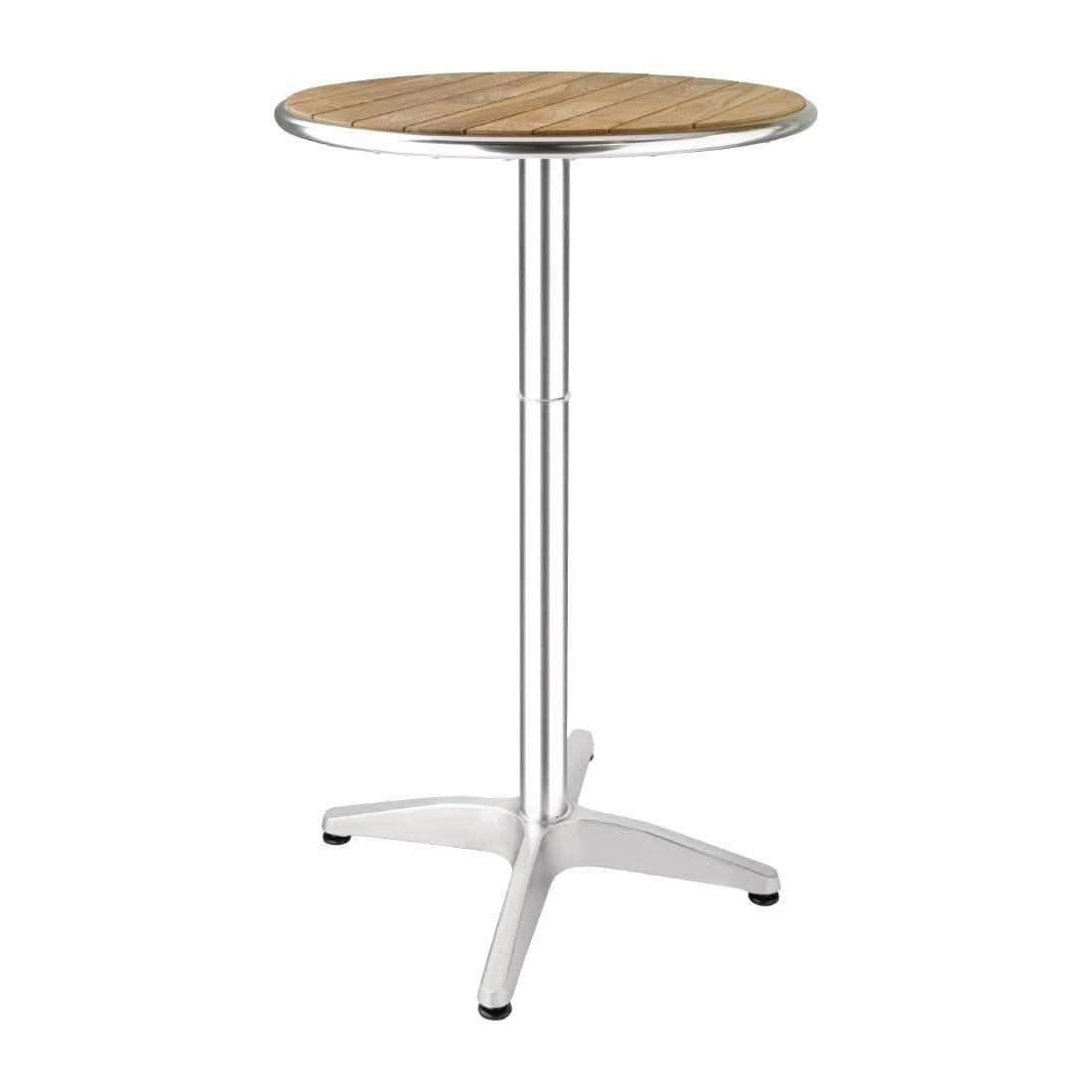 Bolero Ash Round Poseur Height Table 600mm