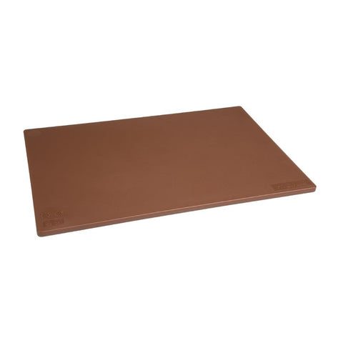 Hygiplas Antibacterial Low Density Chopping Board Brown - 450x300x10mm