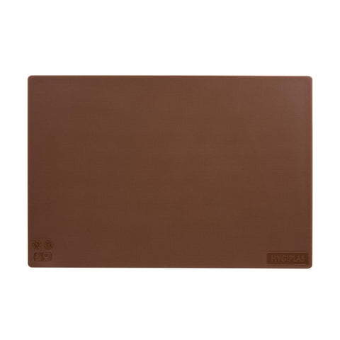 Hygiplas Antibacterial Low Density Chopping Board Brown - 450x300x10mm - HC857