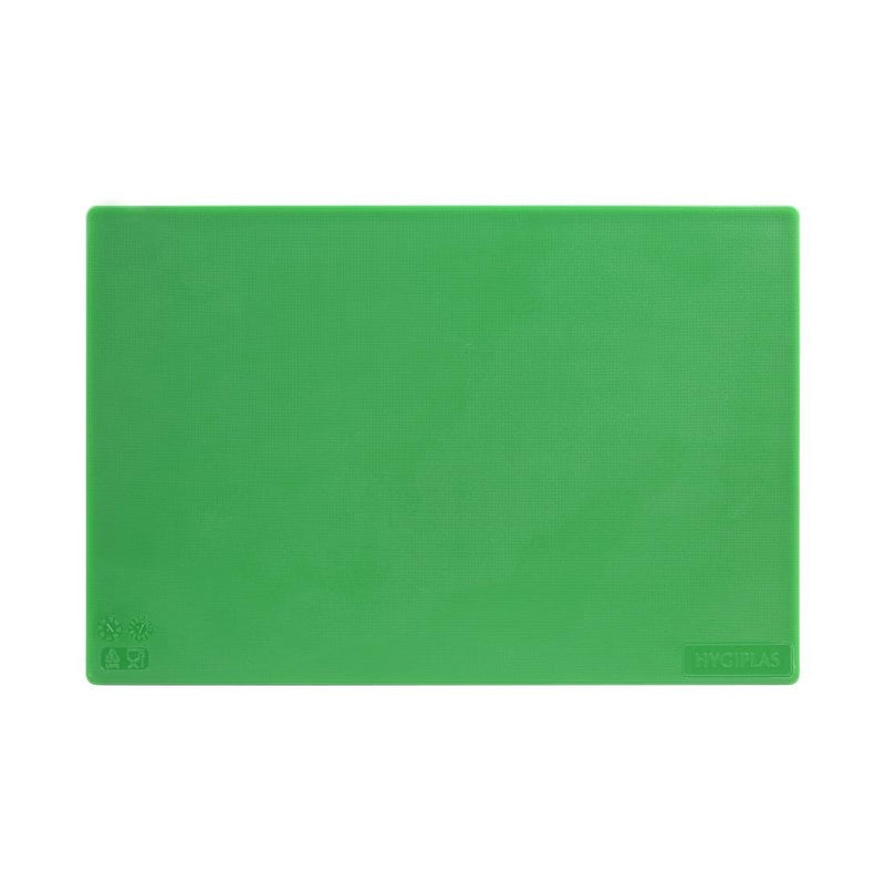 Hygiplas Antibacterial Low Density Chopping Board Green - 450x300x10mm