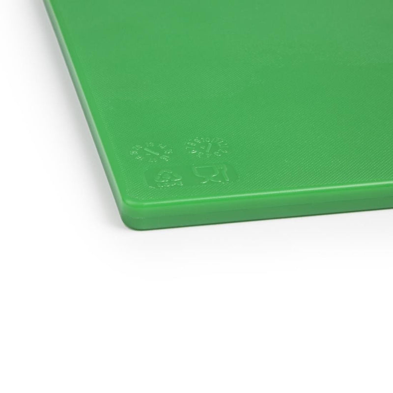 Hygiplas Antibacterial Low Density Chopping Board Green - 450x300x10mm