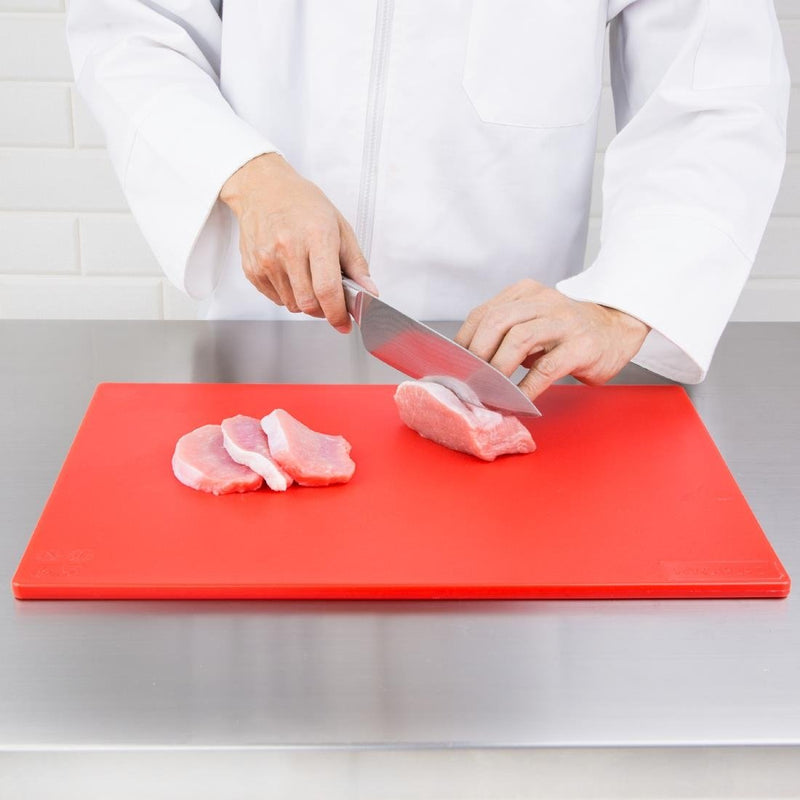 Hygiplas Antibacterial Low Density Chopping Board Red - 450x300x10mm