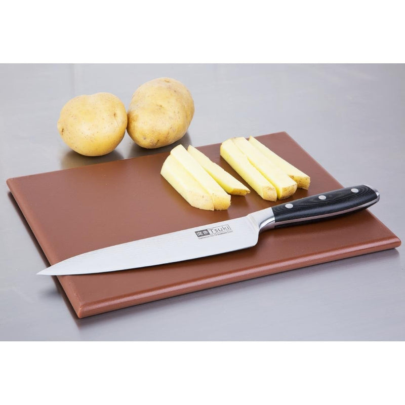 Hygiplas High Density Chopping Board Brown - 12x229x305mm