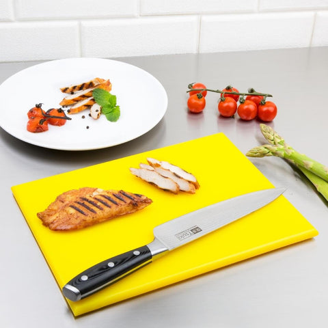 Hygiplas High Density Chopping Board Yellow - 12x229x305mm - HC868