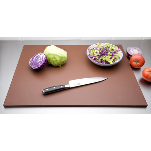 Hygiplas Low Density Chopping Board Brown - 600x450x10mm - HC873