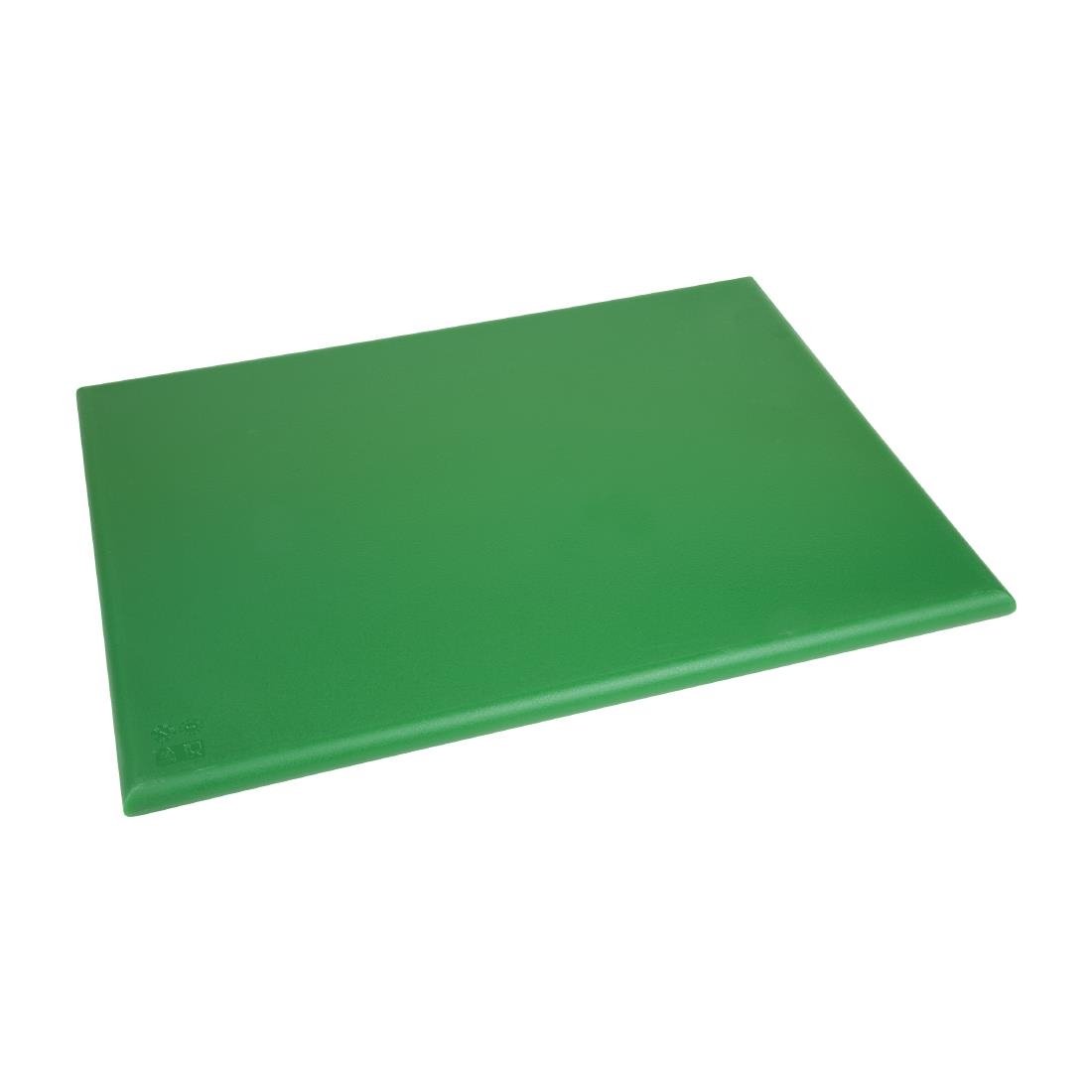 Hygiplas Extra Thick Low Density Chopping Board Green - 600x450x20mm