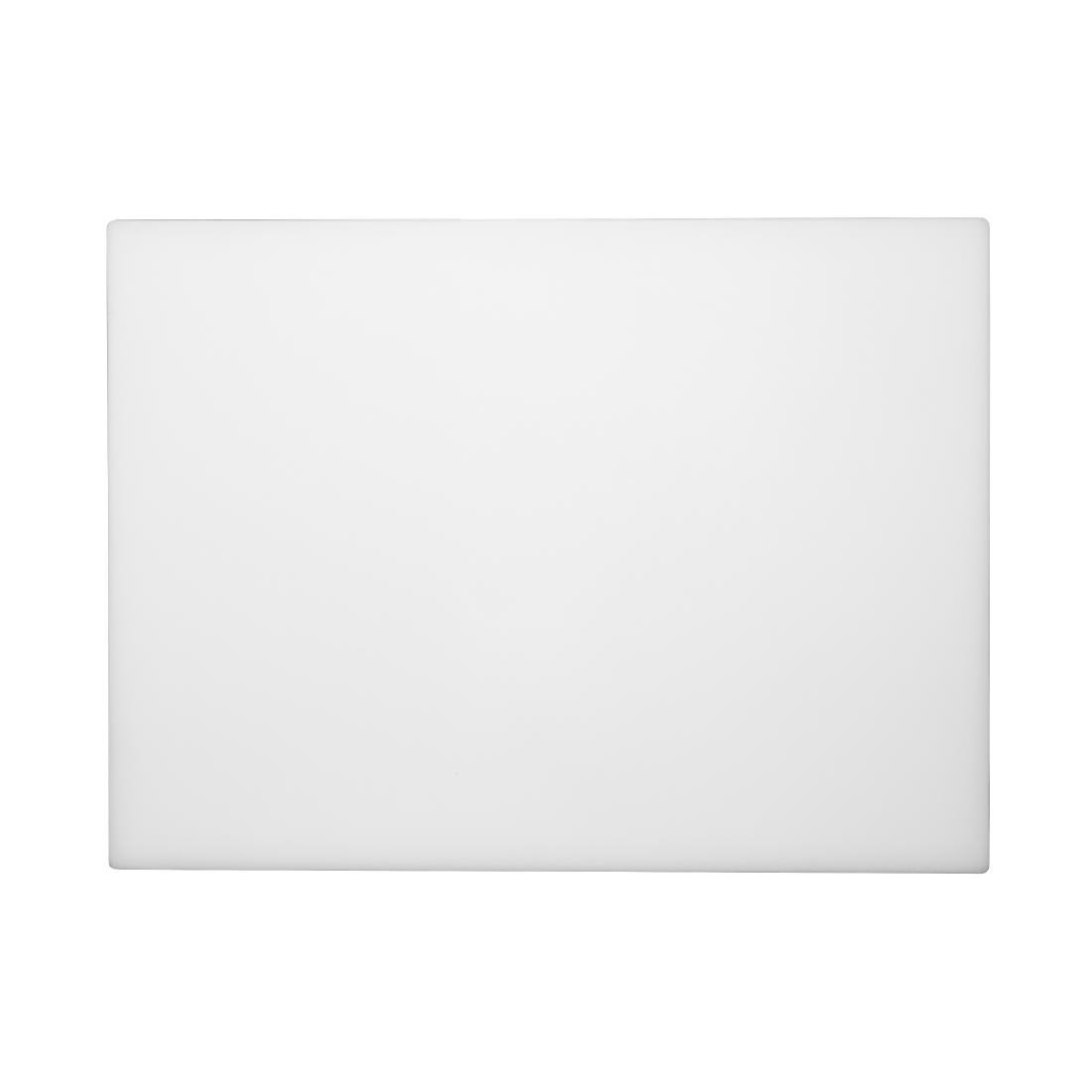 Hygiplas Extra Thick Low Density Chopping Board White - 600x450x20mm