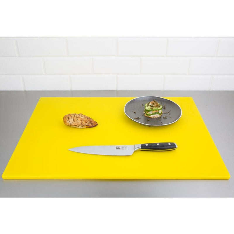 Hygiplas Low Density Chopping Board Yellow - 600x450x10mm