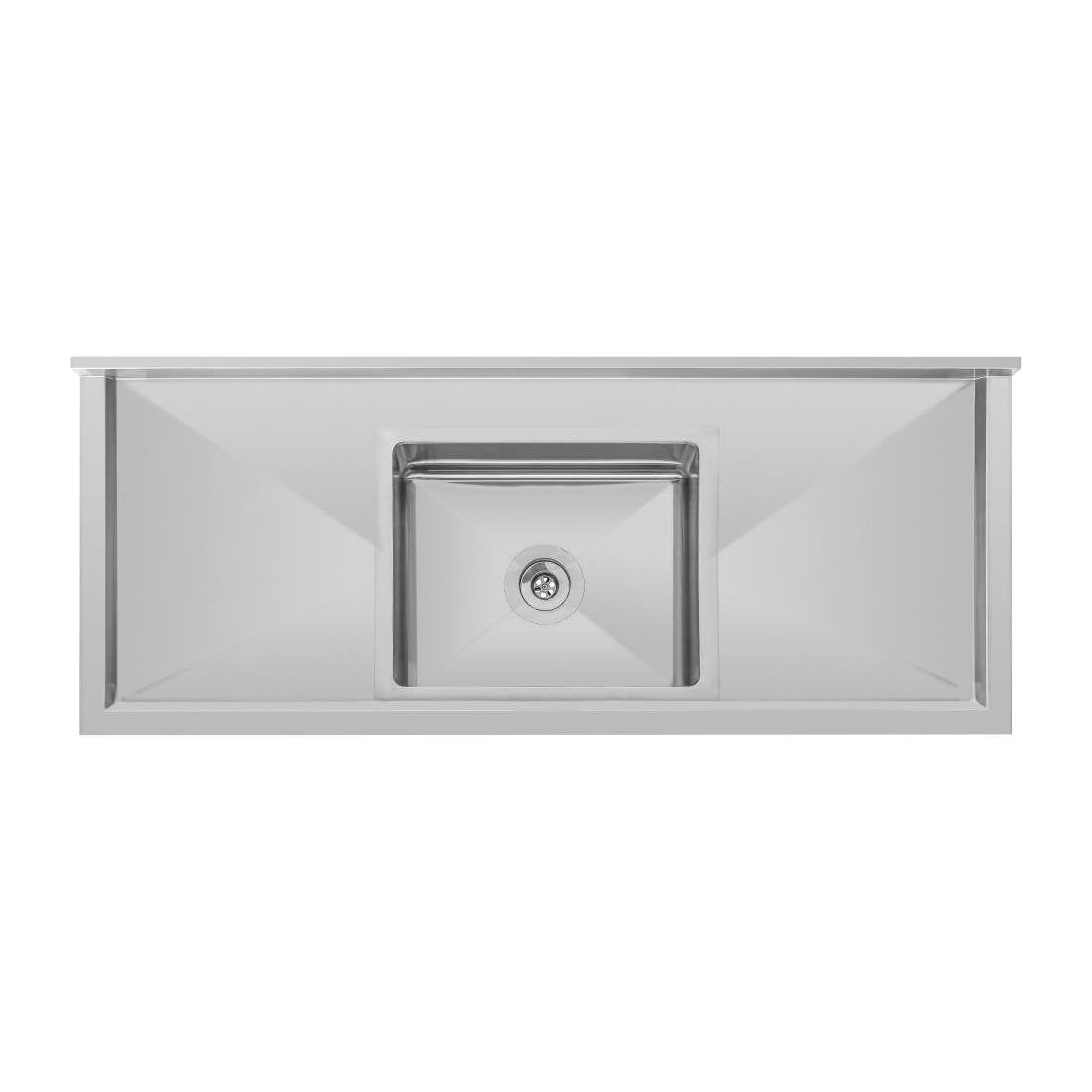 Vogue Single Bowl Sink Double Drainer - 1500mm 90mm Drain