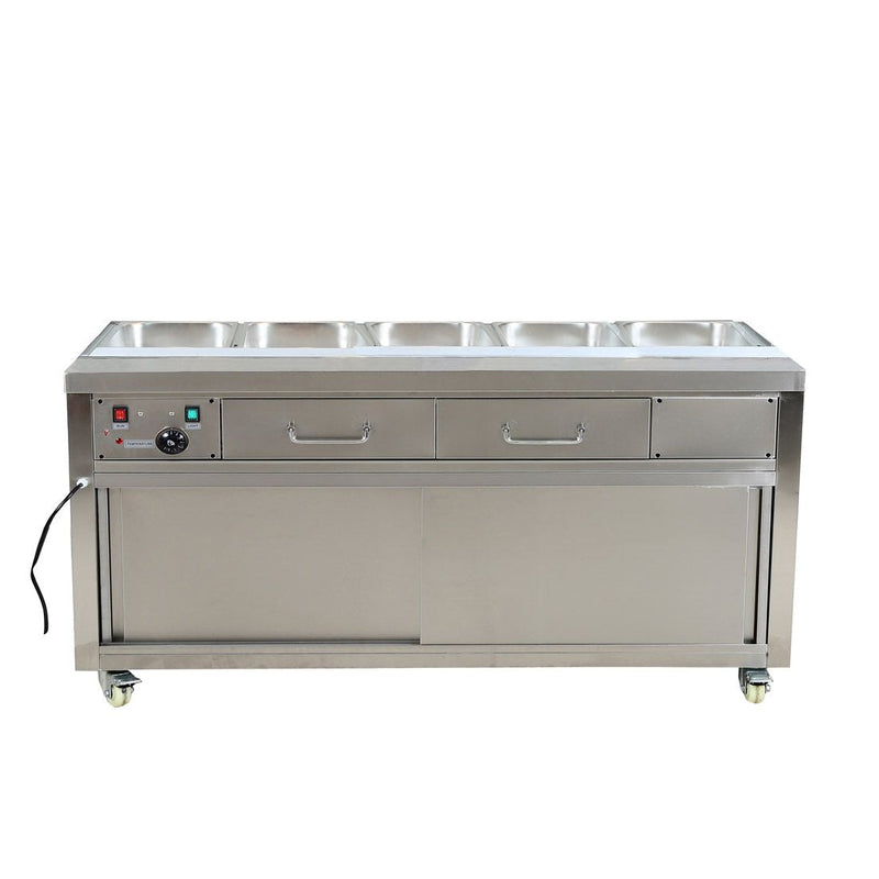 Thermaster Heated Bain Marie Food Display Without Glass Top PG180FE-B