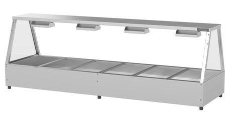 Woodson 6 Module Self Serve Hot Food Display W.HFSS26