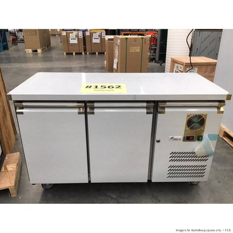 Ex-Showroom: FED-X S/S Two Door Bench Freezer XUB6F13S2V-NSW1562